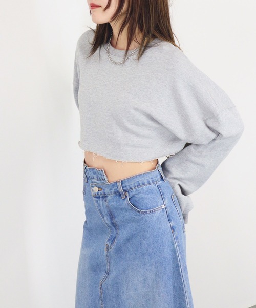 Reurie'（レウリィ） トレーナー スウェット 「ZOZO限定」クロップド