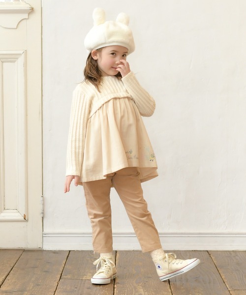 KP チュニック 裾刺しゅう入りチュニック(90〜130) キッズ 子供服