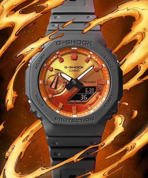 G-SHOCK 腕時計 Flame inside series / GA-2100FL-8AJF メンズ