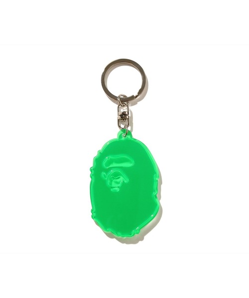 A BATHING APE キーホルダー HEAD REFLECTIVE KEYCHAIN