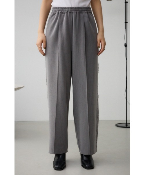 完売品　seyto サイズ0 / ラメストライプワイドストレートパンツ Lame stripe wide straight pants / ラメストライプワイド