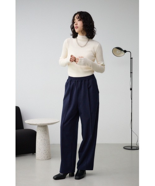 GS ナイロンパンツ M 黒 サイドストライプ テクノパンツ STYLEMIXER | サイドギャザーナイロンパンツ (パンツ ) |SHEL