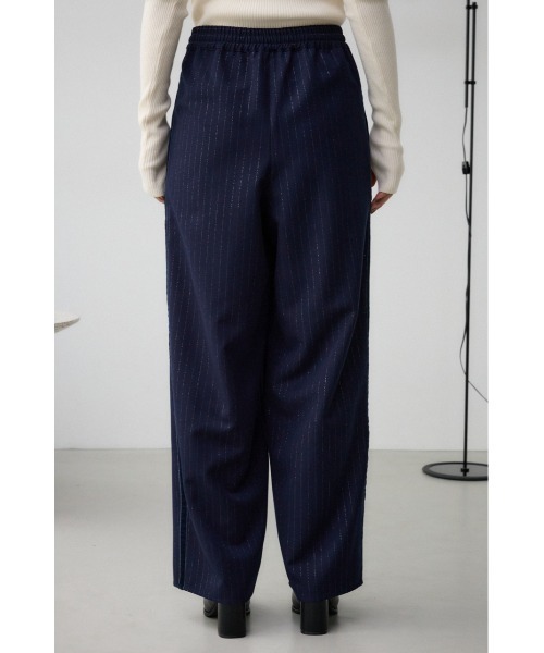 AZUL BY MOUSSY スラックス パンツ ラメストライプサイドライン