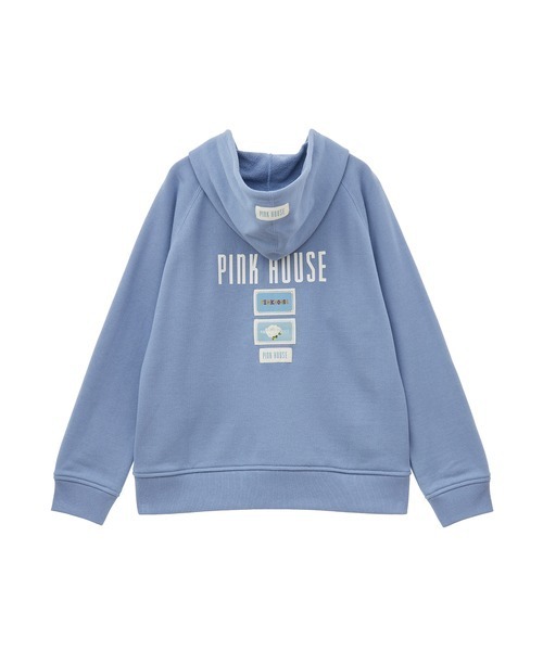 パーカー Pロゴサガラワッペン使いパーカー レディース PINK HOUSE パーカー Pロゴサガラワッペン使いパーカー