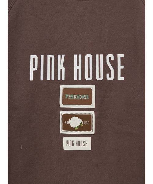 PINK HOUSE パーカー Pロゴサガラワッペン使いパーカー