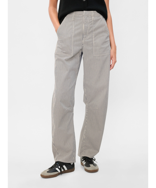 パンツ ハイライズ バレルカーキパンツ レディース | GAP | 22