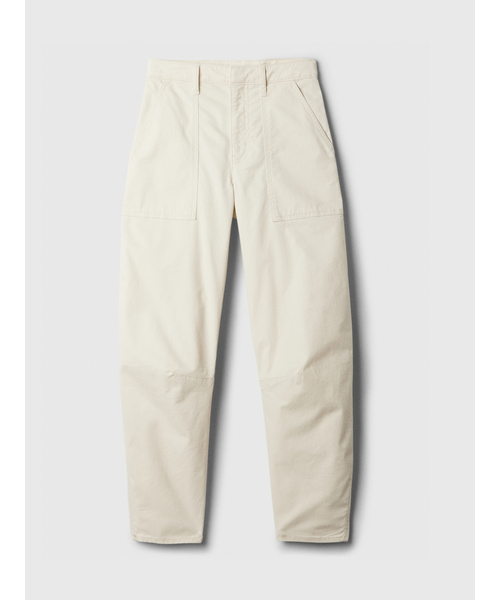 パンツ ハイライズ バレルカーキパンツ レディース | GAP | 24