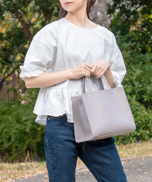 MKD.ZAKKA トートバッグ スクエアトートバッグ レディース : ZOZOTOWN
