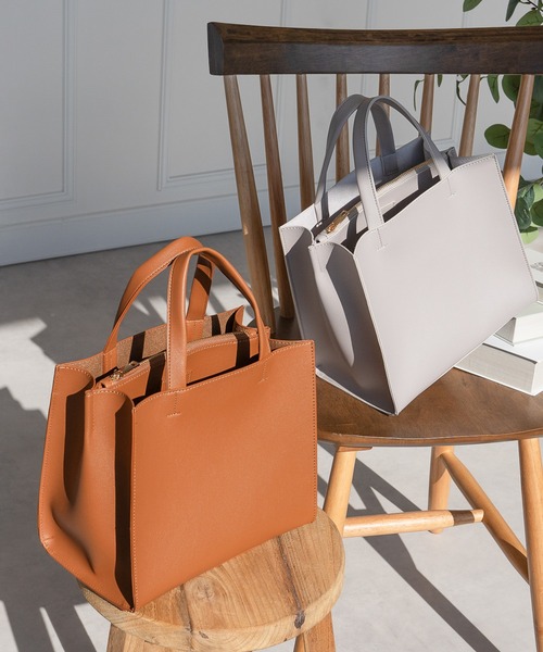 MKD.ZAKKA トートバッグ スクエアトートバッグ レディース : ZOZOTOWN
