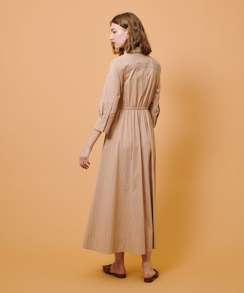 allureville ピンストライプノットシャツワンピース ピンストライプノットシャツワンピース | allureville (Women