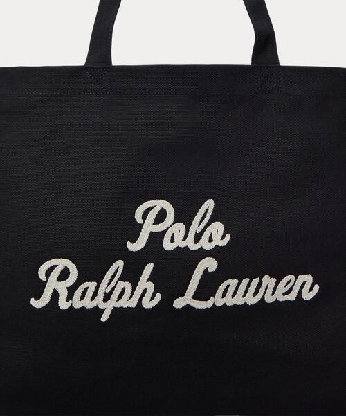 新品 RALPH LAUREN トートバッグ エンブロイダリー キャンバストート エンブロイダリー キャンバス トート（トートバッグ）｜POLO