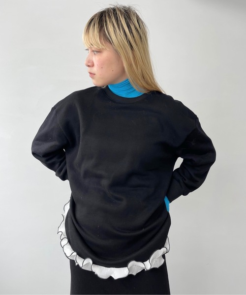 「SANSeLF」 タートルネックニット FREE イエロー レディース_画像8