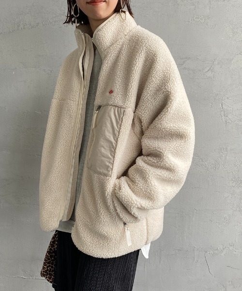 ダントンレディースフリーズブルゾン38 Danton（ダントン） ブルゾン M ライトベージュ レディース : ZOZOTOWN