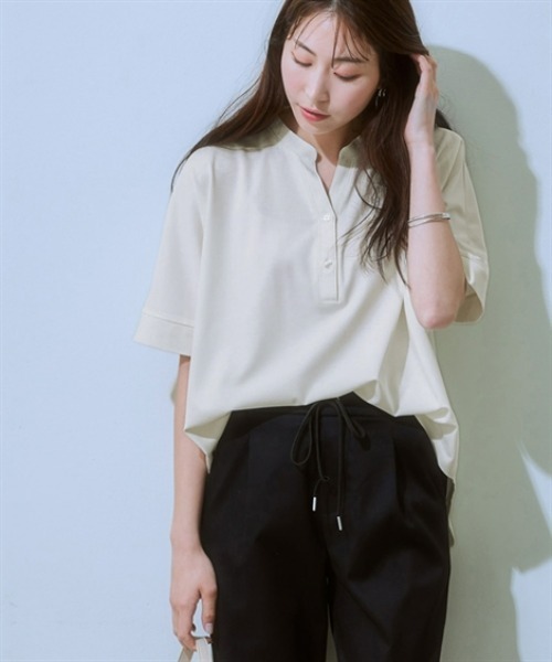 7days Life Styling tシャツ ブラウス見え シルケットポンチスキッパー