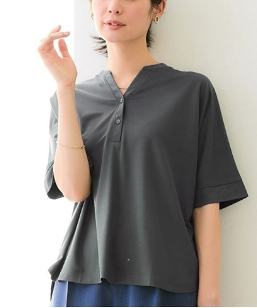 7days Life Styling tシャツ 半袖 ブラウス見え シルケットポンチ