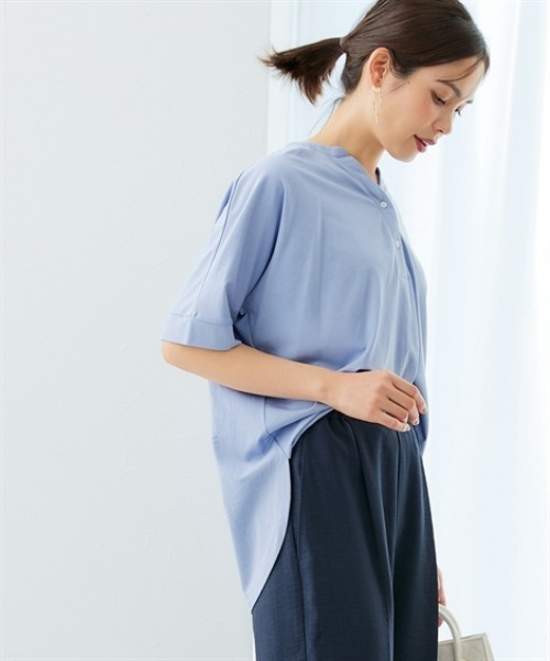 7days Life Styling tシャツ ブラウス見え シルケットポンチスキッパー
