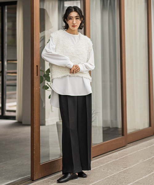 la.f（ラ・エフ） ニット セーター チュールモールニット「手洗い