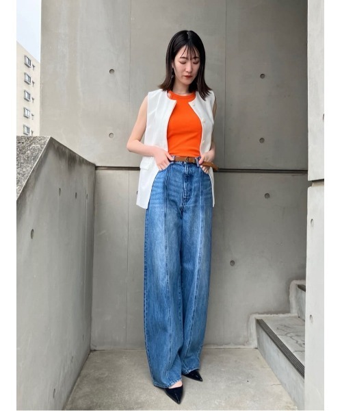 アルアバイル　allureville リネンコンダブルジレ　ジレ　ベスト allureville ベスト ジレ リネン混ジレ レディース : ZOZOTOWN