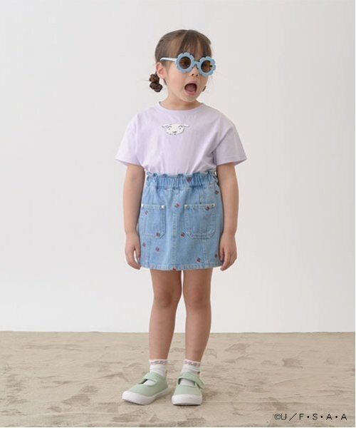 tシャツ 「クレヨンしんちゃん」「ソフトコットン」シロサガラ刺しゅう