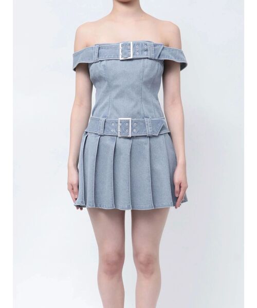EATME（イートミー） ワンピース ダブルベルトデニムワンピース