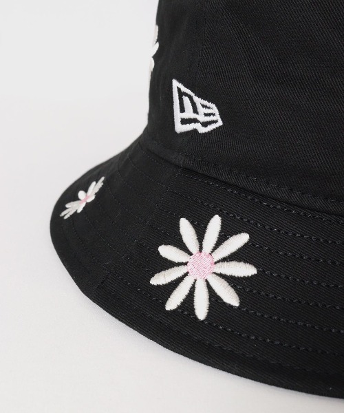 NEW ERA 帽子 ハット 「LADIES」花柄刺繍バケハ (NEW ERAコラボ