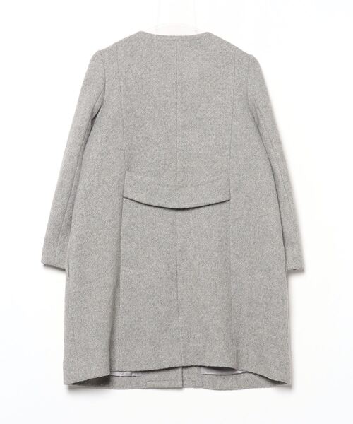 「JILL by JILL STUART」 ノーカラーコート SMALL グレー レディース_画像2