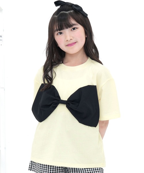 Bee des Bee tシャツ リボントップス キッズ 子供服 女の子 : ZOZOTOWN