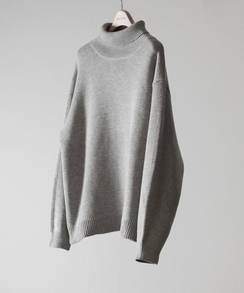 「RUUBON」 タートルネックニット S オフホワイト メンズ_画像2