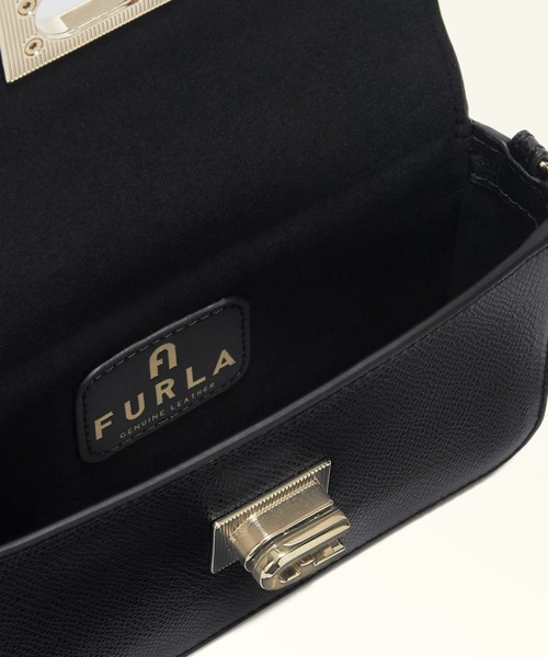 FURLA 黒 レザーパーティーバッグ フルラ FURLA バッグ 新作 2way クラッチ ショルダー ポーチ