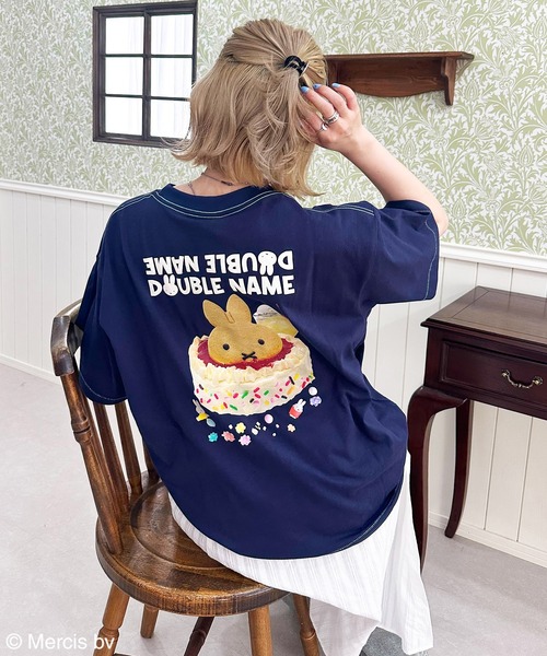 DOUBLE NAME（ダブルネーム） tシャツ 半袖 「miffy 70th」birthday