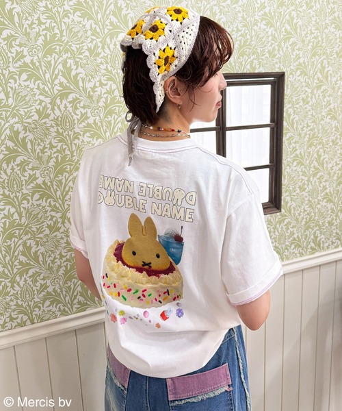 DOUBLE NAME（ダブルネーム） tシャツ 「miffy 70th」birthday cake