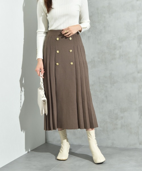 INTERPLANET（インタープラネット） スカート BOXプリーツニット
