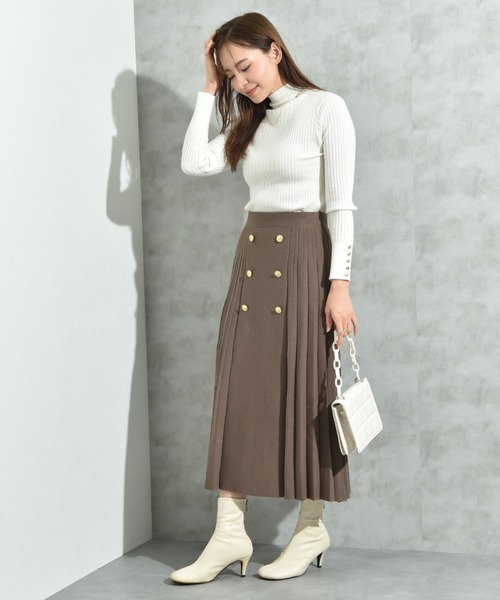 INTERPLANET（インタープラネット） スカート BOXプリーツニット