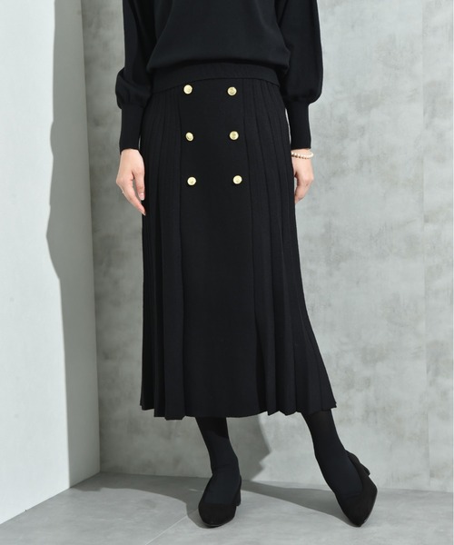 INTERPLANET（インタープラネット） スカート BOXプリーツニット