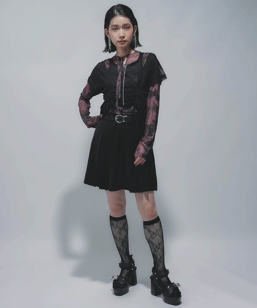 tシャツ 「YUMA TAKAHASHI×HARE」2Pレイヤーカットソー レディース HARE tシャツ 「YUMA TAKAHASHI×HARE」2Pレイヤーカットソー