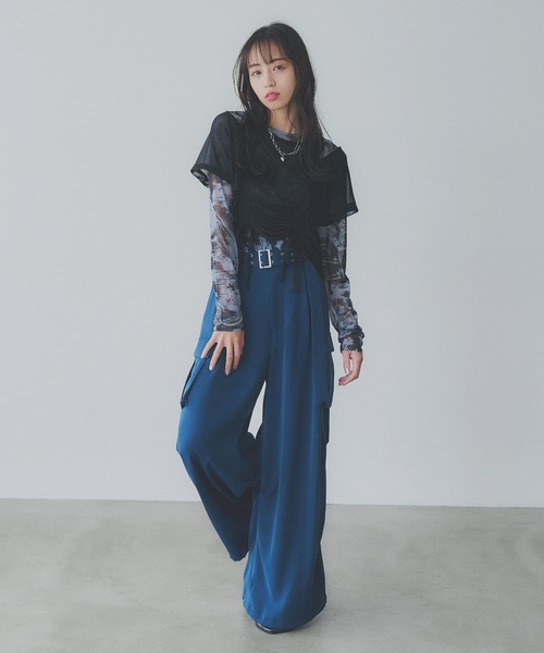 tシャツ 「YUMA TAKAHASHI×HARE」2Pレイヤーカットソー レディース HARE tシャツ 「YUMA TAKAHASHI×HARE」2Pレイヤーカットソー