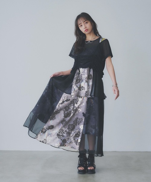 tシャツ 「YUMA TAKAHASHI×HARE」2Pレイヤーカットソー レディース HARE tシャツ 「YUMA TAKAHASHI×HARE」2Pレイヤーカットソー