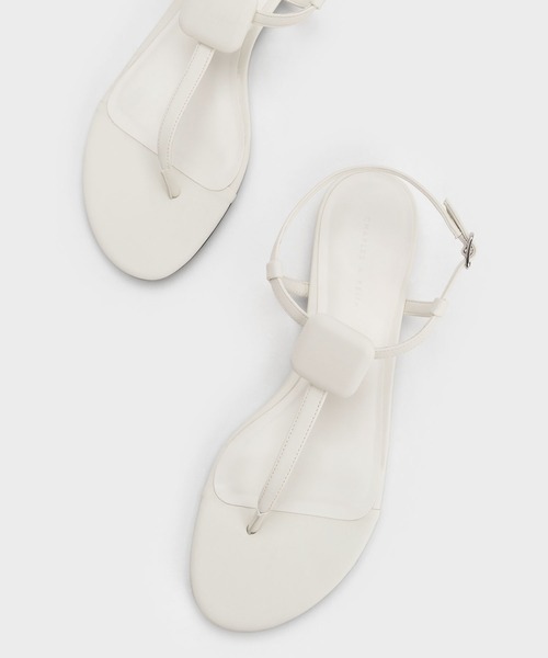 [CHARLES & KEITH] Flat сандалии 25.5cm Pink Lady -s