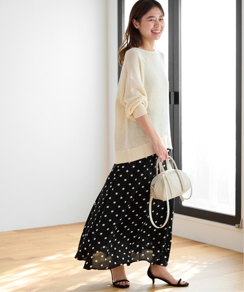 春服　フレアスカート　ブラック　JOURNAL STANDARD JOURNAL STANDARD relume｜[25AW新作]ギャザーフレアスカート