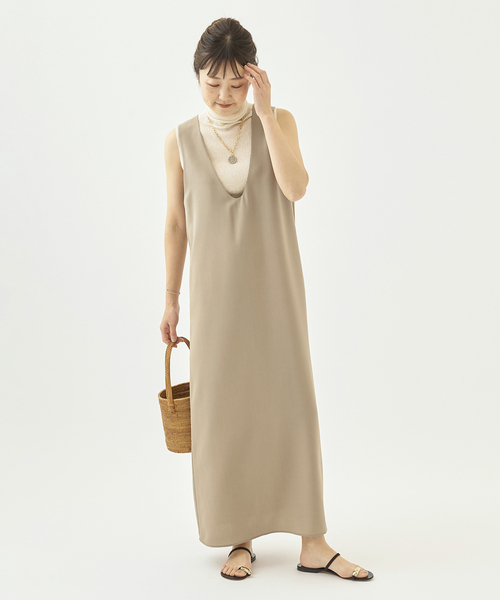 【最終価格】plage／キャミサロペット／ベージュ／38 最終価格】plage／キャミサロペット／ベージュ／38 - メルカリ