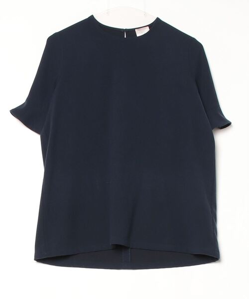 「UNITED ARROWS」 半袖ブラウス - ネイビー レディース