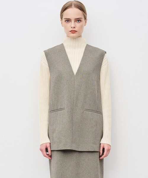 uncrave（アンクレイヴ） ベスト ジレ ウォッシャブルウールライク