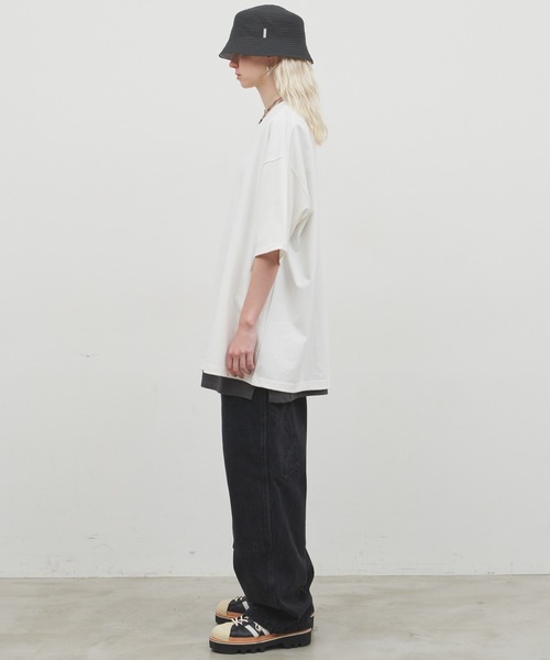 「AIVER」 半袖Tシャツ LARGE ブラック メンズ