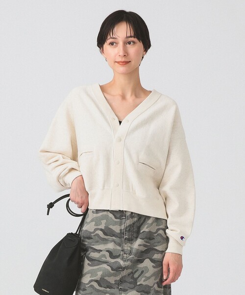 Champion×Ray BEAMS 別注リバースウィーブカーディガン Ray BEAMS カーディガン 「別注」Champion / リバースウィーブ(R
