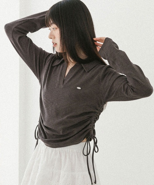 tシャツ スキッパードロストカットソー　581498 レディース