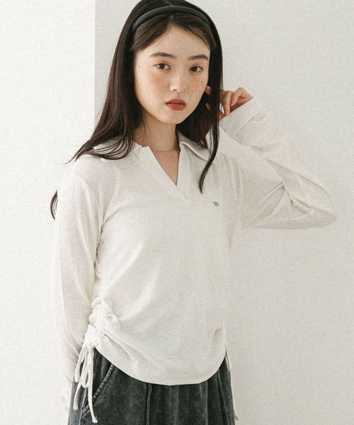 tシャツ スキッパードロストカットソー　581498 レディース | Heather | 06