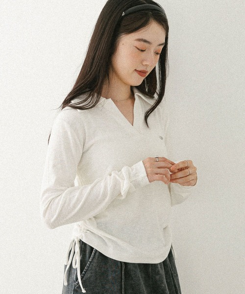tシャツ スキッパードロストカットソー　581498 レディース | Heather | 07
