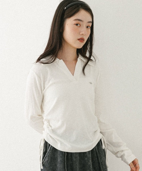 tシャツ スキッパードロストカットソー　581498 レディース | Heather | 09