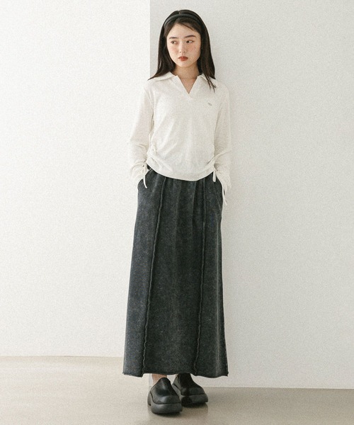 Heather tシャツ スキッパードロストカットソー 581498