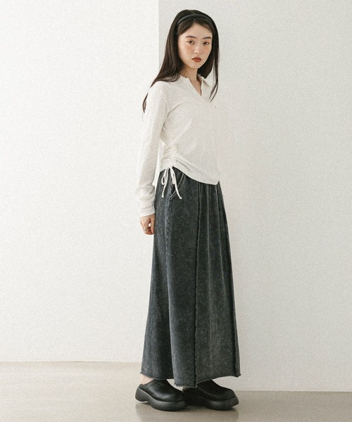 tシャツ スキッパードロストカットソー　581498 レディース | Heather | 12